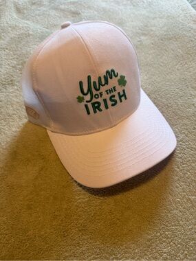 White 'Yum of the Irish' Women's Baseball Cap